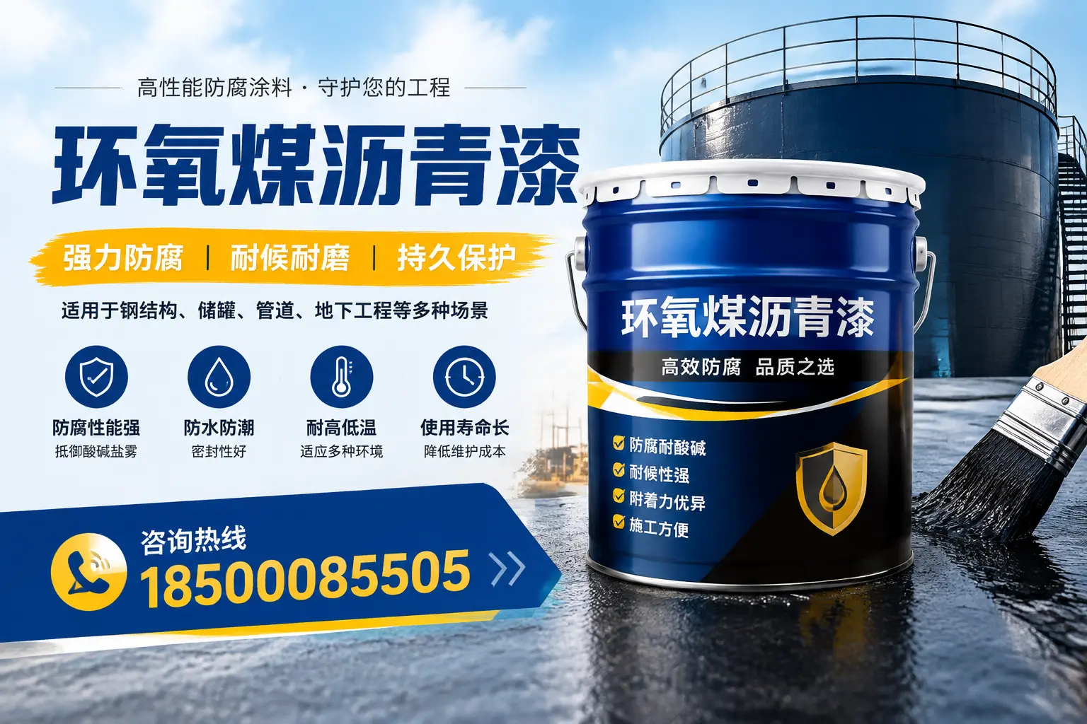 环氧煤沥青漆在工业中的应用，阜新企业的选择